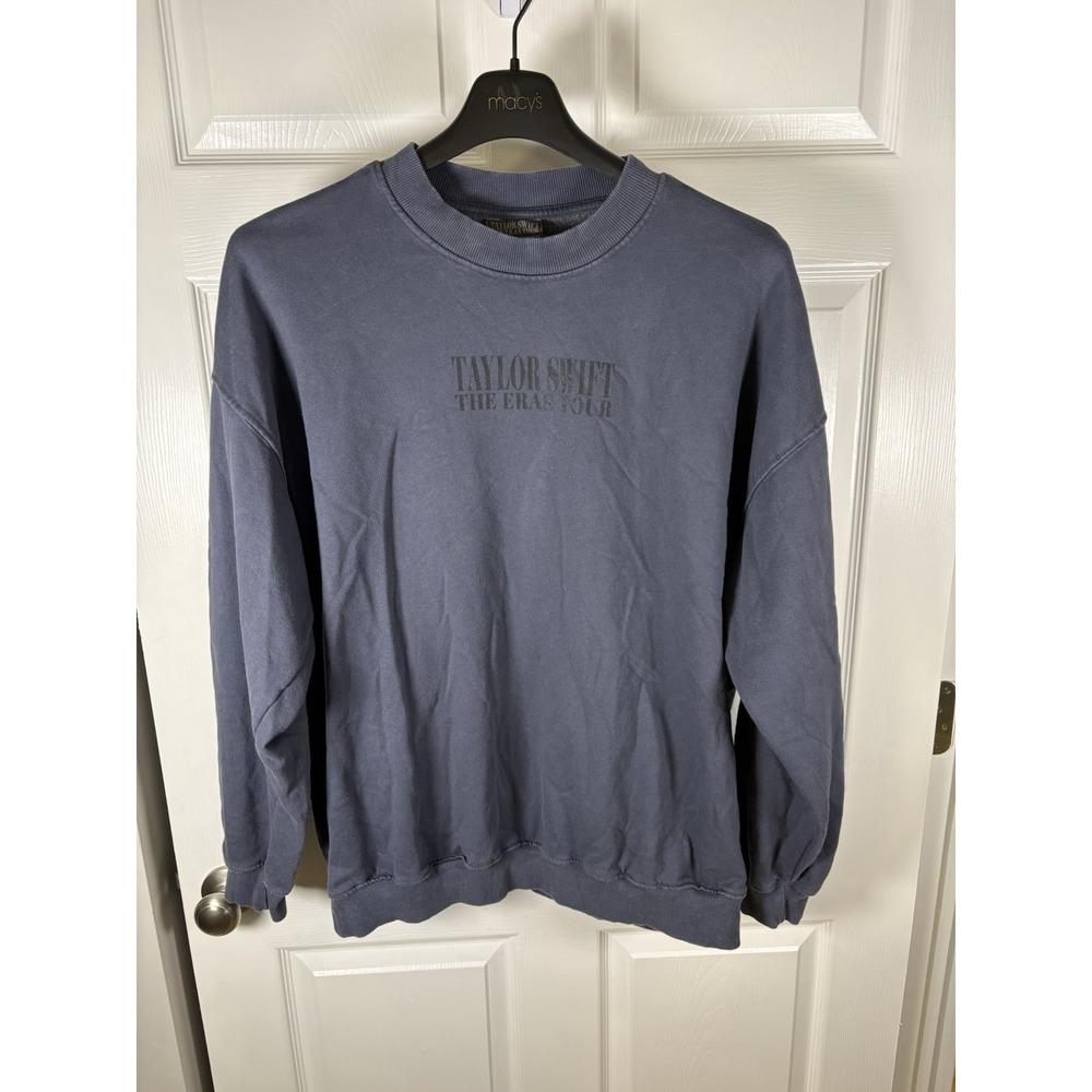 Authentic Taylor Swift The Eras Tour Blue Crewneck Made In Egypt Concert XL